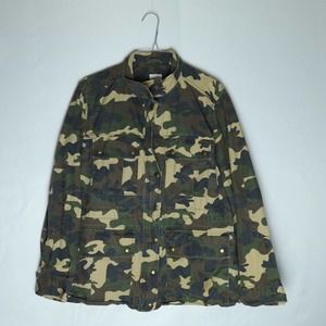 Vintage Gap Camouflage Jacket Men's M Long Sleeve Full Zip Heavy Coat